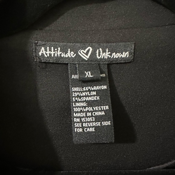 Attitude Unknown Double Breasted Blazer w/ gold buttons - Picture 2 of 3